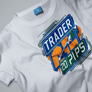 T-shirt Trader 20 Pips Whihte Rock