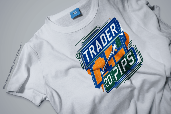 T-shirt Trader 20 Pips Whihte Rock