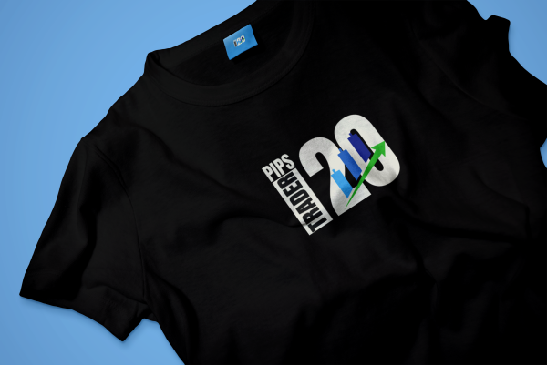 Trader 20 Pips Black Logos